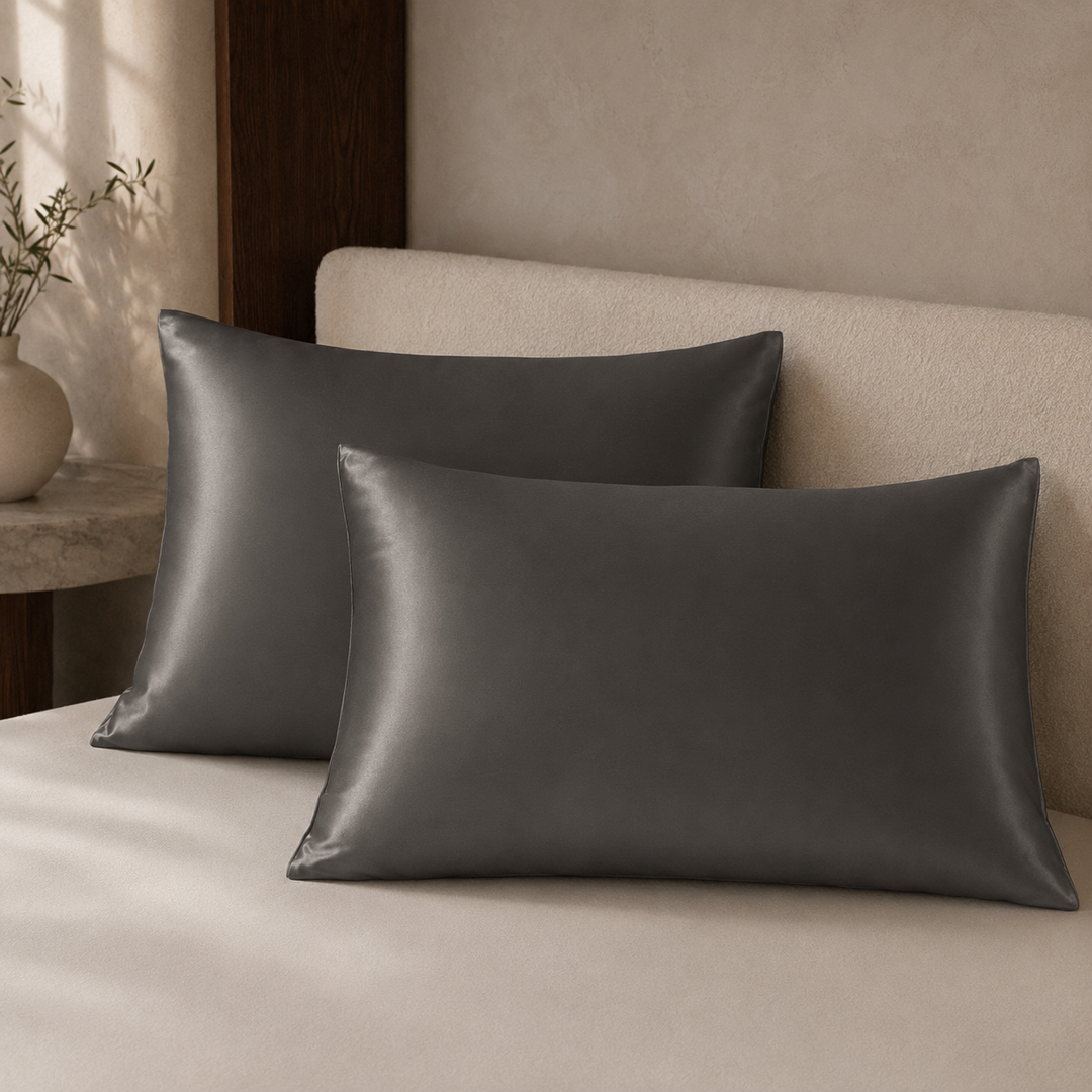 Mulberry Silk Pillowcase Set of 2 | 19 Momme, for Hair &amp; Skin