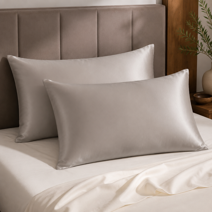 Mulberry Silk Pillowcase Set of 2 | 19 Momme, for Hair &amp; Skin