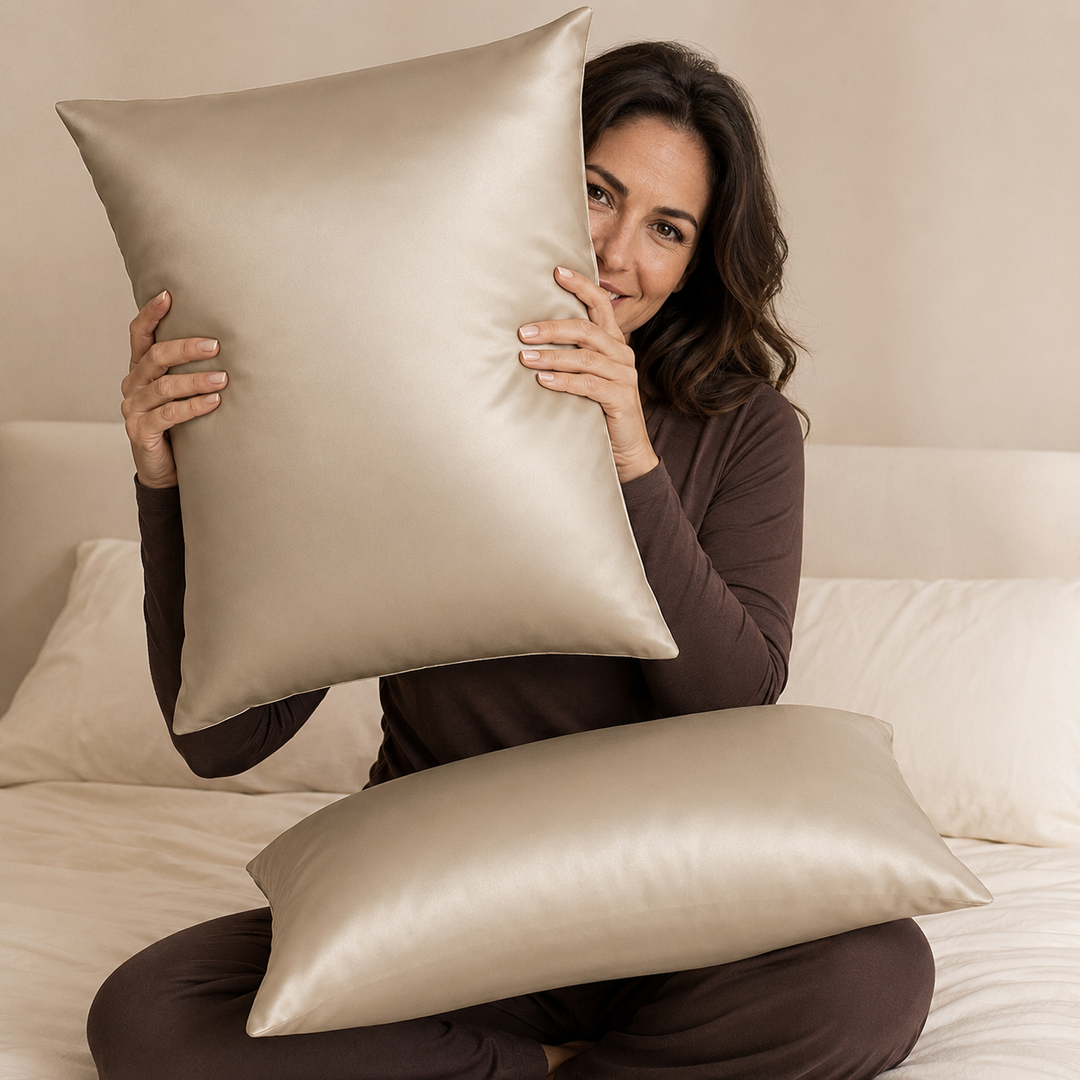 Mulberry Silk Pillowcase Set of 2 | 19 Momme, for Hair &amp; Skin