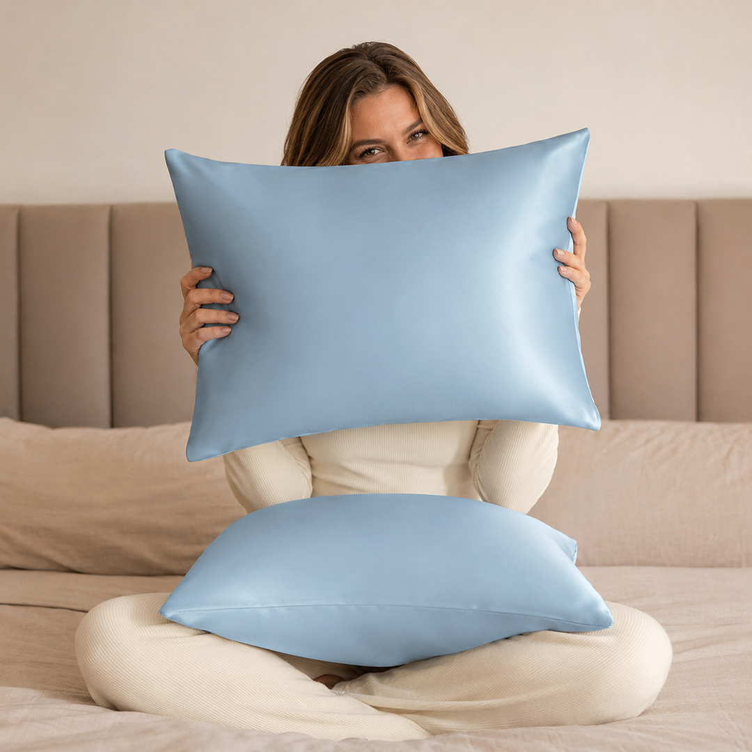 Mulberry Silk Pillowcase Set of 2 | 19 Momme, for Hair &amp; Skin