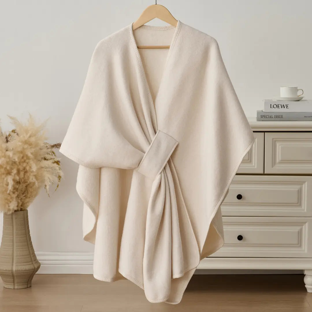 Women's Fleece Drape Shawl Wrap | One Size