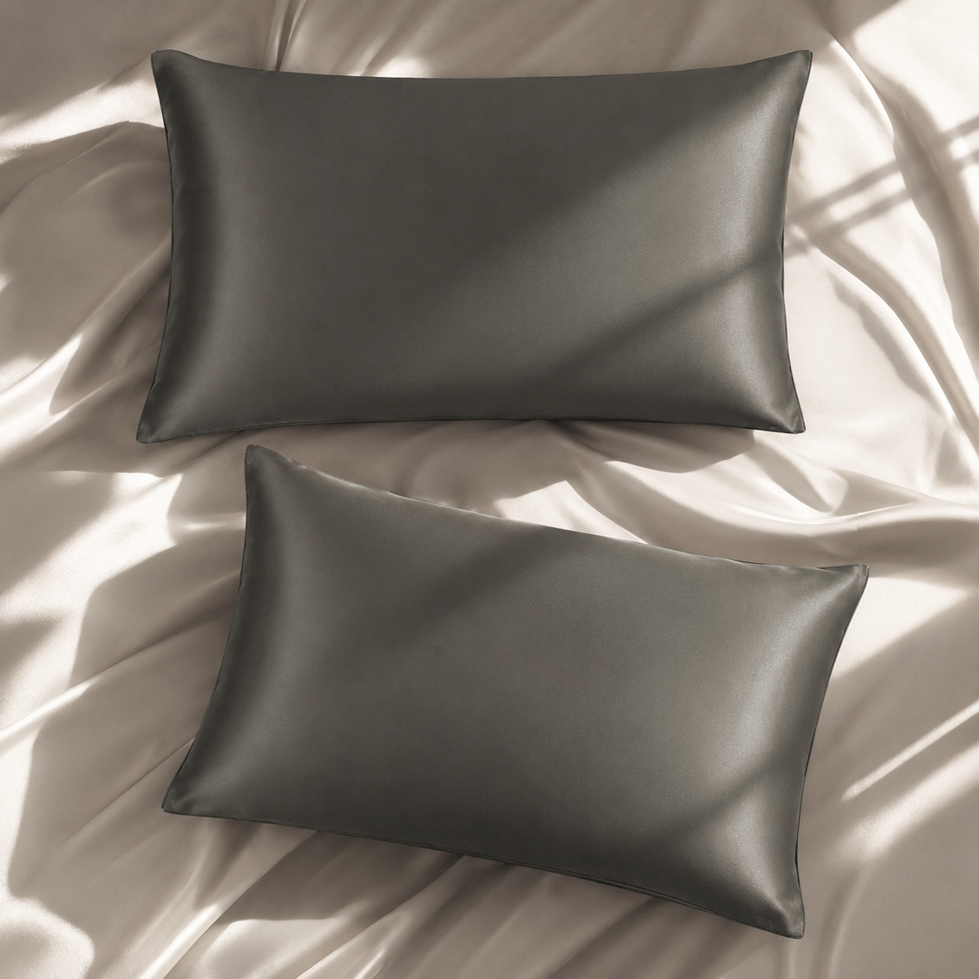Mulberry Silk Pillowcase Set of 2 | 19 Momme, for Hair &amp; Skin