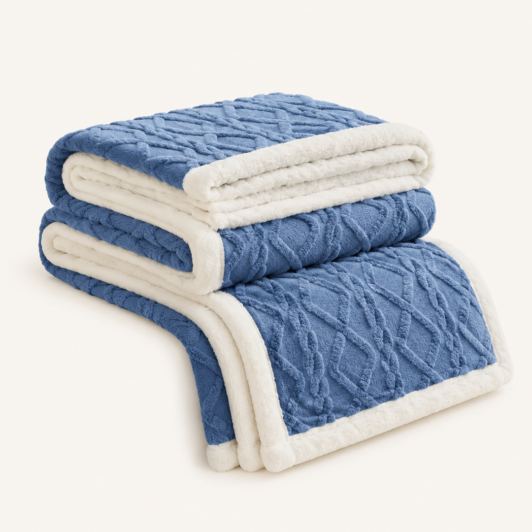 Fleece Throw Blanket for Sofa or Bed | Soft &amp; Warm, 6 Sizes