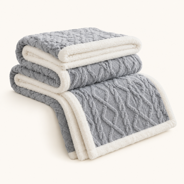 Fleece Throw Blanket for Sofa or Bed | Soft &amp; Warm, 6 Sizes