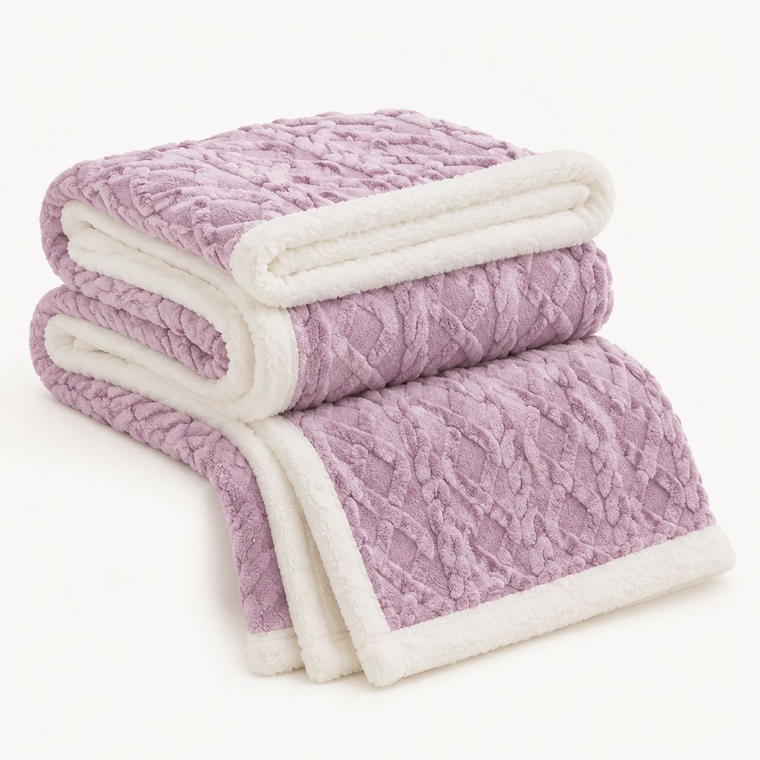 Fleece Throw Blanket for Sofa or Bed | Soft &amp; Warm, 6 Sizes