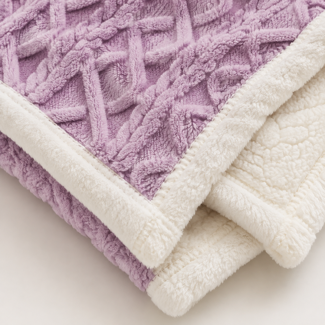 Fleece Throw Blanket for Sofa or Bed | Soft &amp; Warm, 6 Sizes