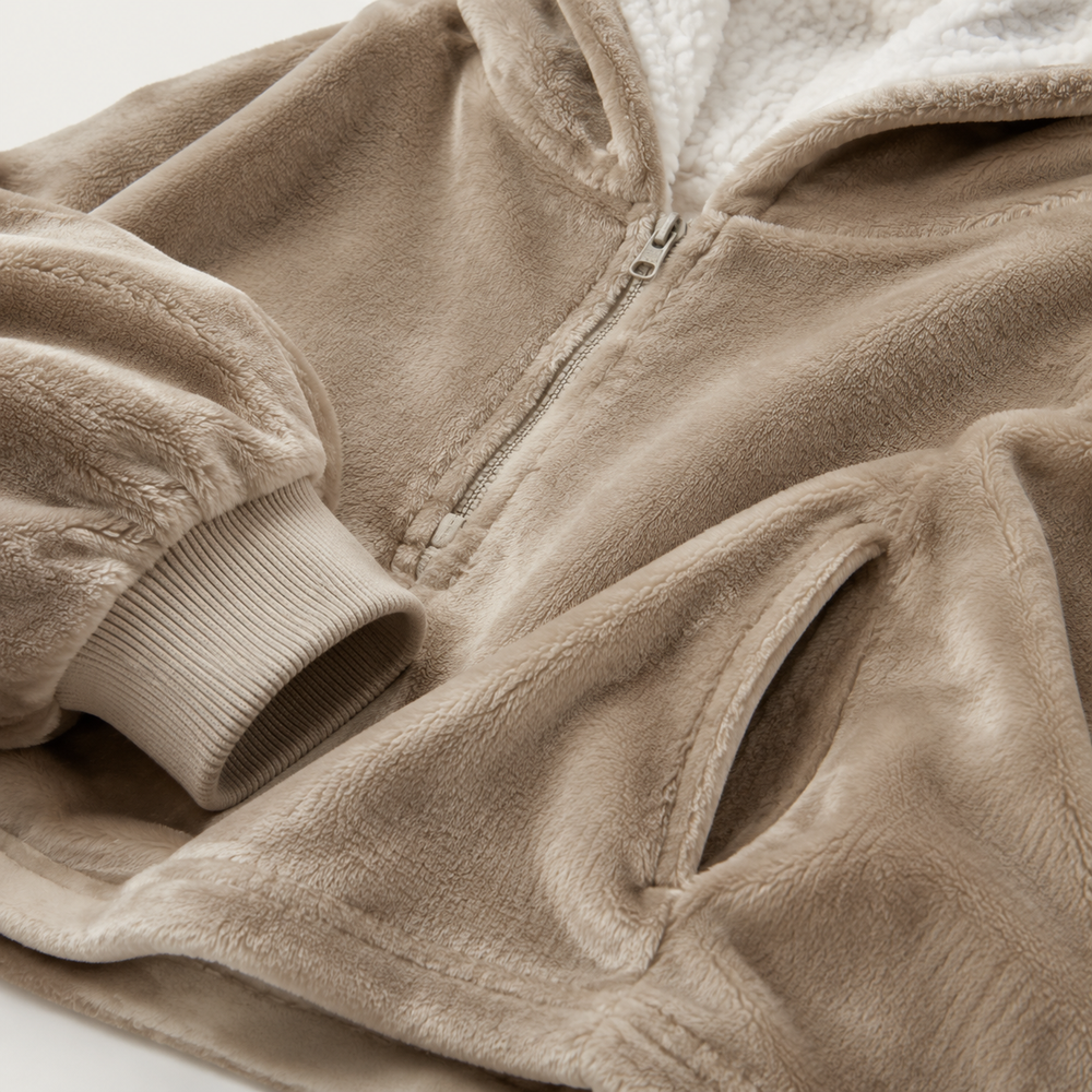 Robyn — Women's Oversized Sherpa Blanket Hoodie with Pockets