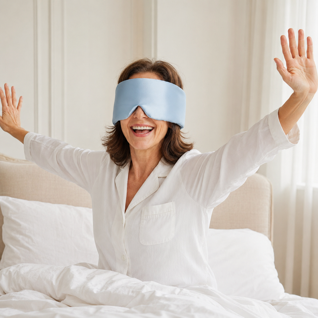 Mulberry Silk Sleep Mask | Contoured, Adjustable Strap