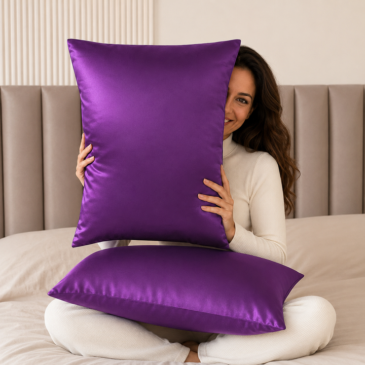 Mulberry Silk Pillowcase Set of 2 | 19 Momme, for Hair &amp; Skin
