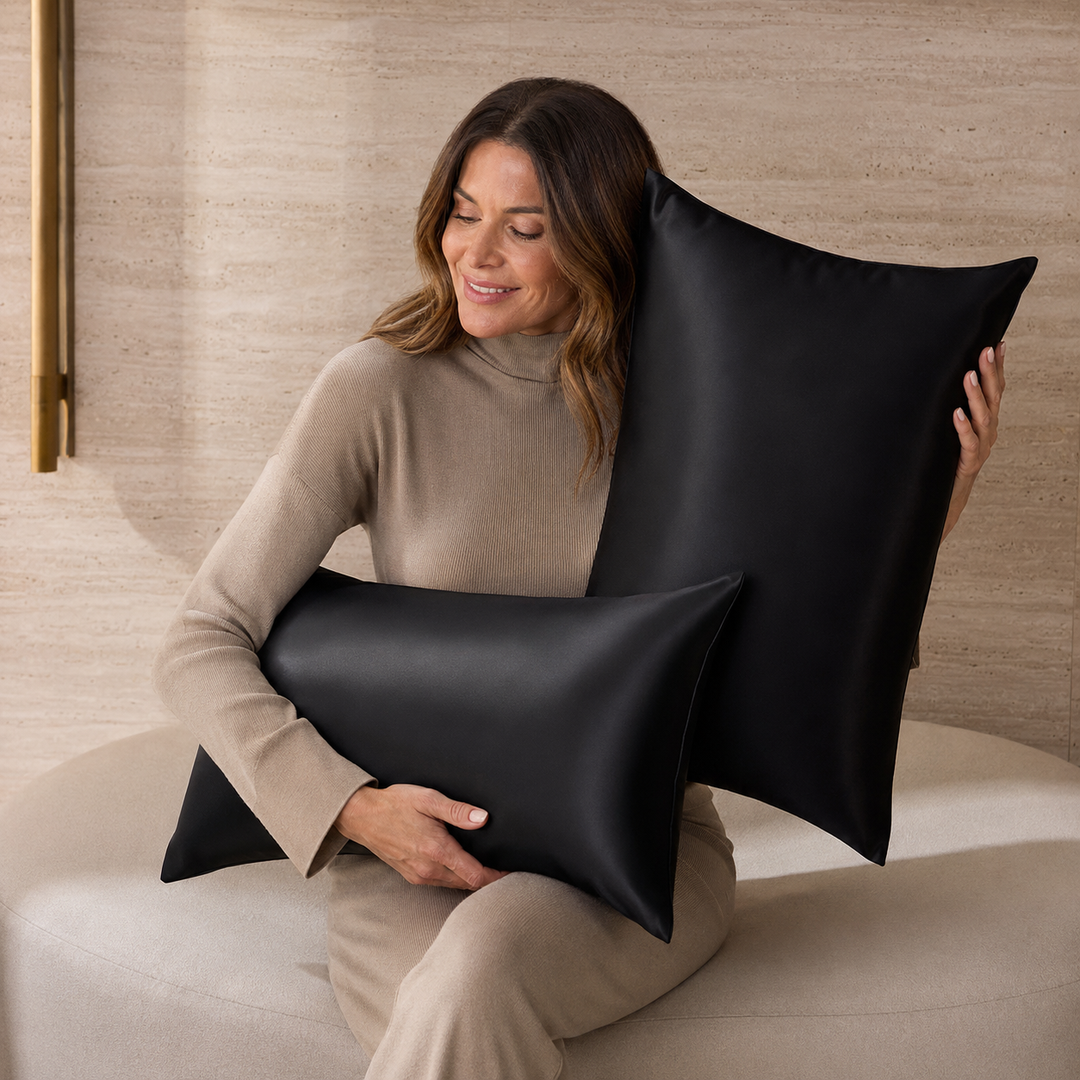 Mulberry Silk Pillowcase Set of 2 | 19 Momme, for Hair &amp; Skin