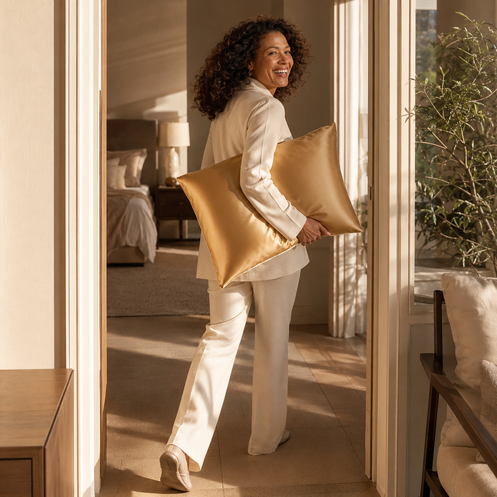 Mulberry Silk Pillowcase | 22 Momme, for Hair &amp; Skin