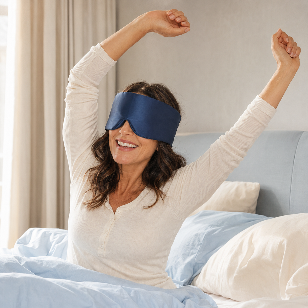 Mulberry Silk Sleep Mask | Contoured, Adjustable Strap