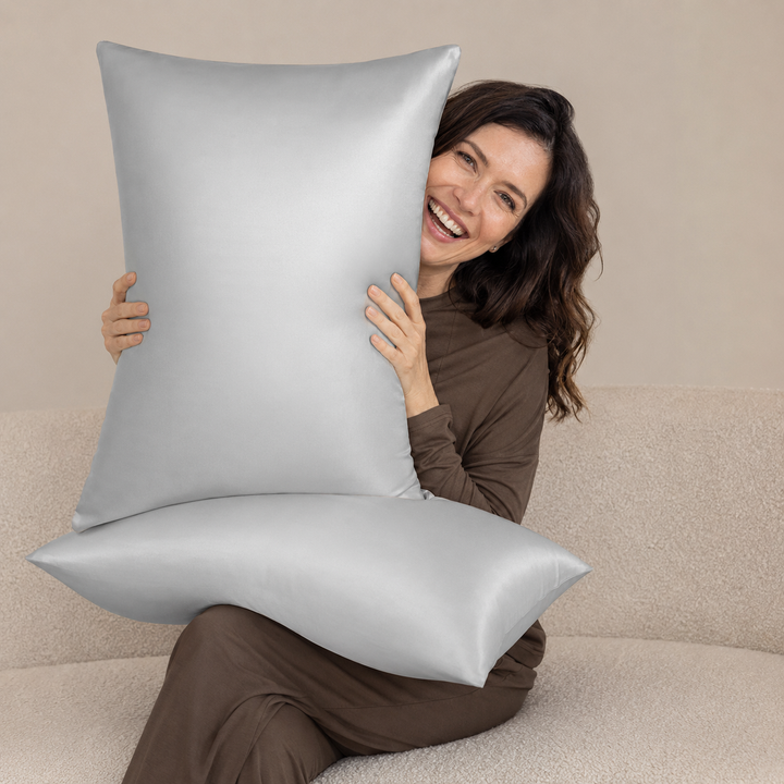 Mulberry Silk Pillowcase Set of 2 | 19 Momme, for Hair &amp; Skin