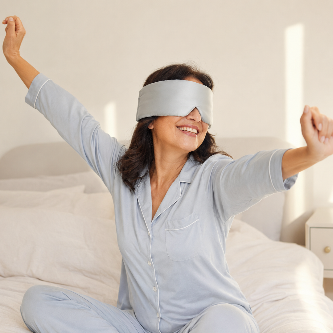 Mulberry Silk Sleep Mask | Contoured, Adjustable Strap