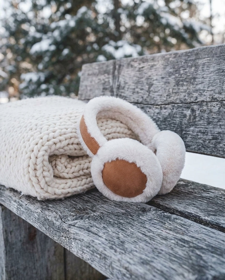 Earmuffs — Cozy Winter Porch | Generated by Modelize